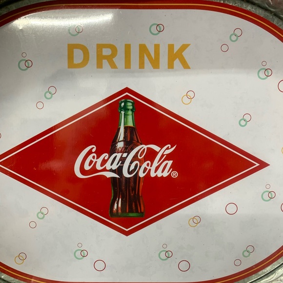 Coca Cola Galvanized Tin Serving Tray - Picture 4 of 6